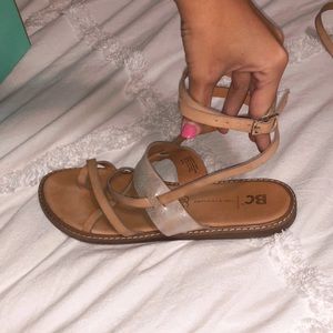BC wrap sandals